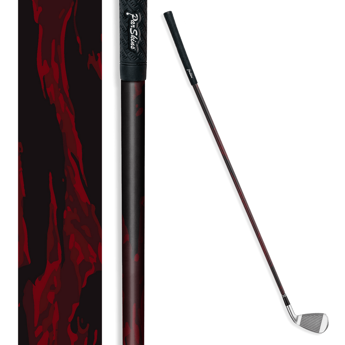Iron + Putter Shaft Vietnam Tiger Stripe Vampire Red Skin