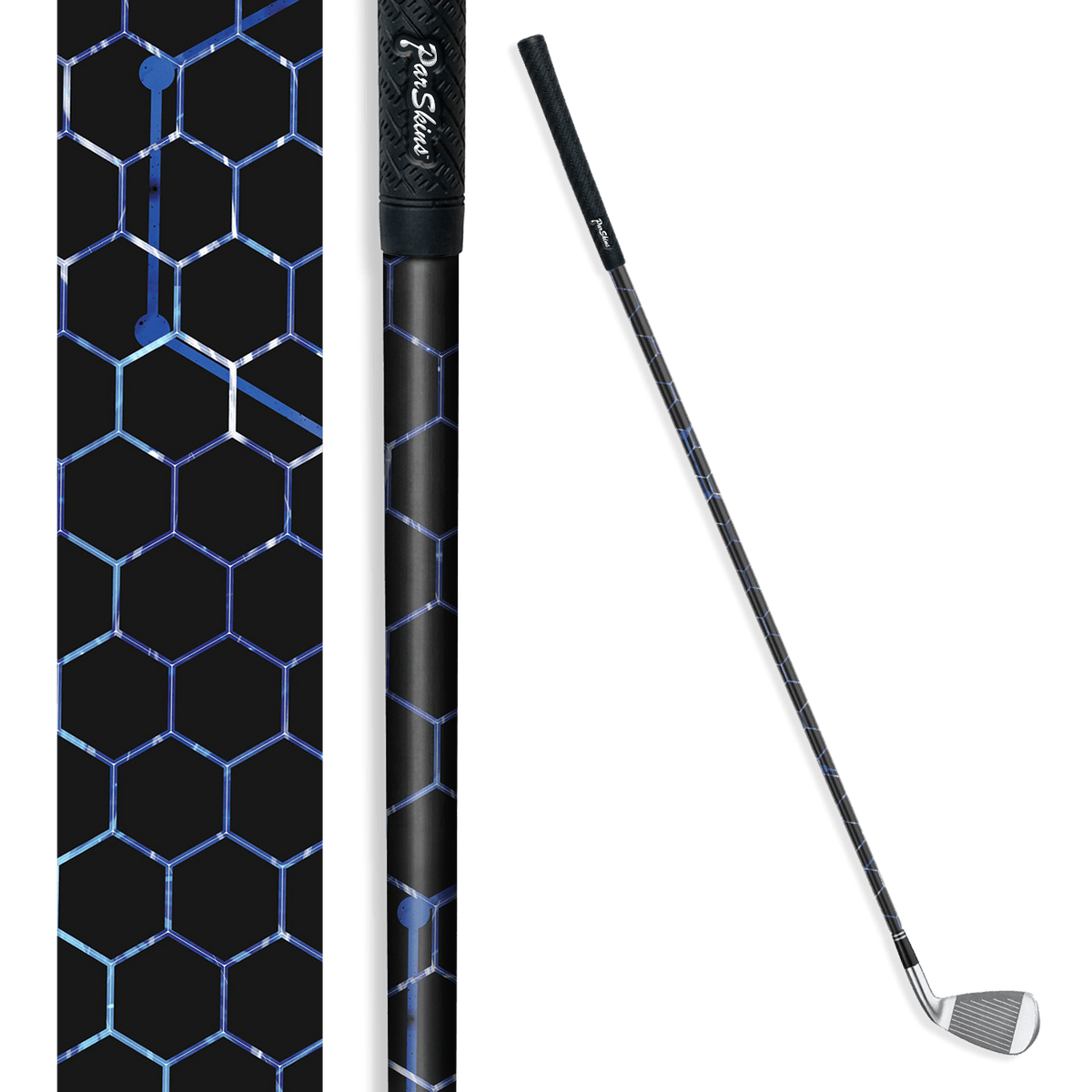 Iron + Putter Shaft Vivid Hex Blue Skin