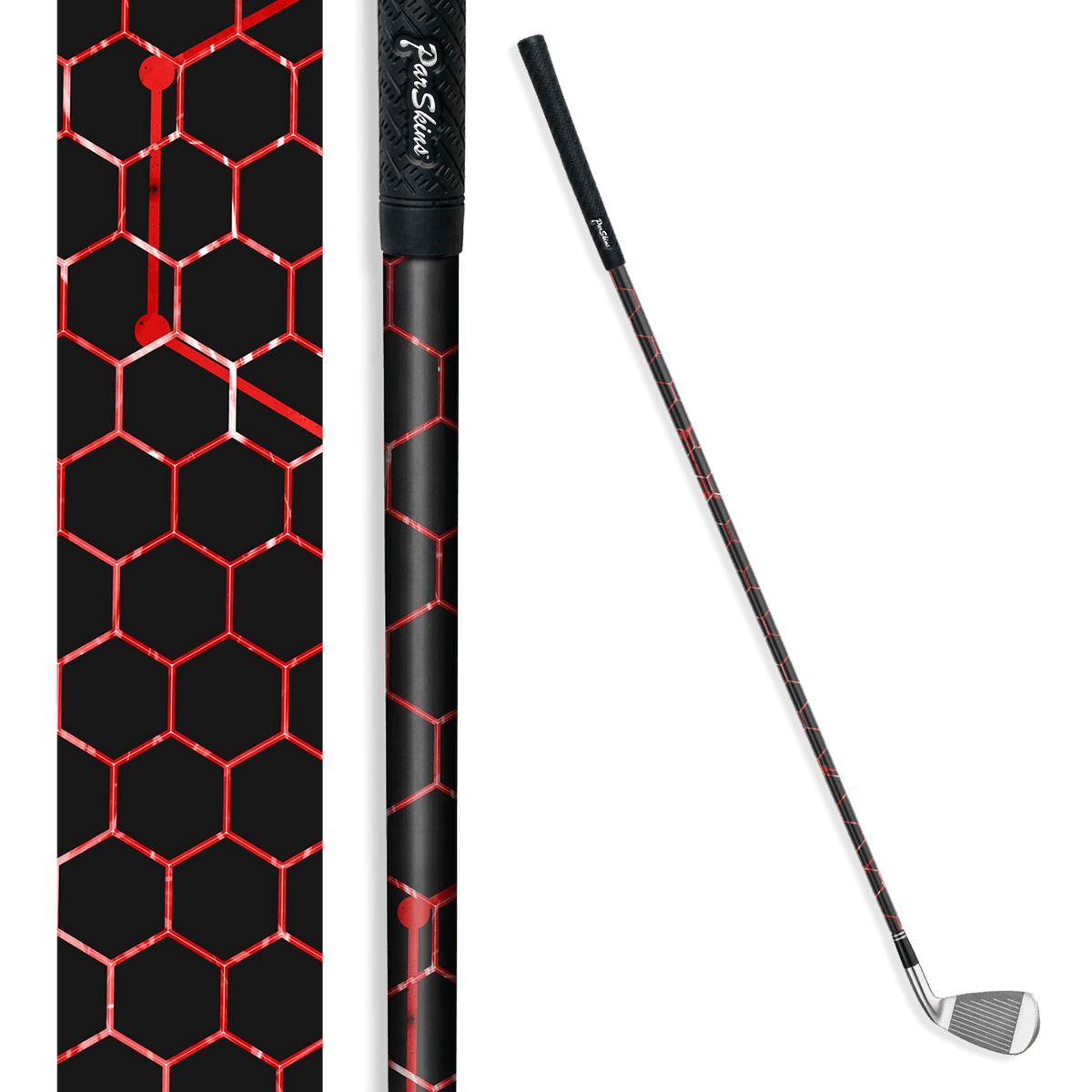 Iron + Putter Shaft Vivid Hex Red Skin
